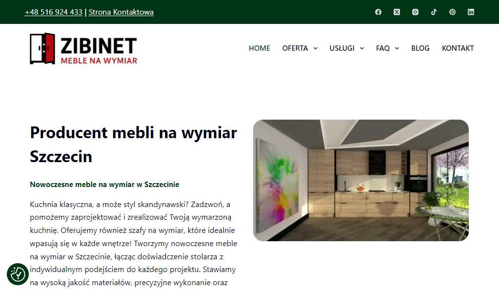 Nowoczesne meble na wymiar w Szczecinie